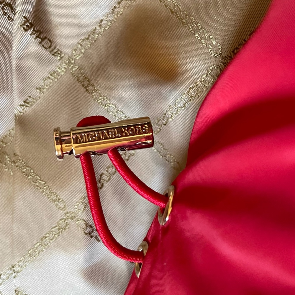 MICHAEL Michael Kors Quilted Crimson Red Jacket - Picture 7 of 11